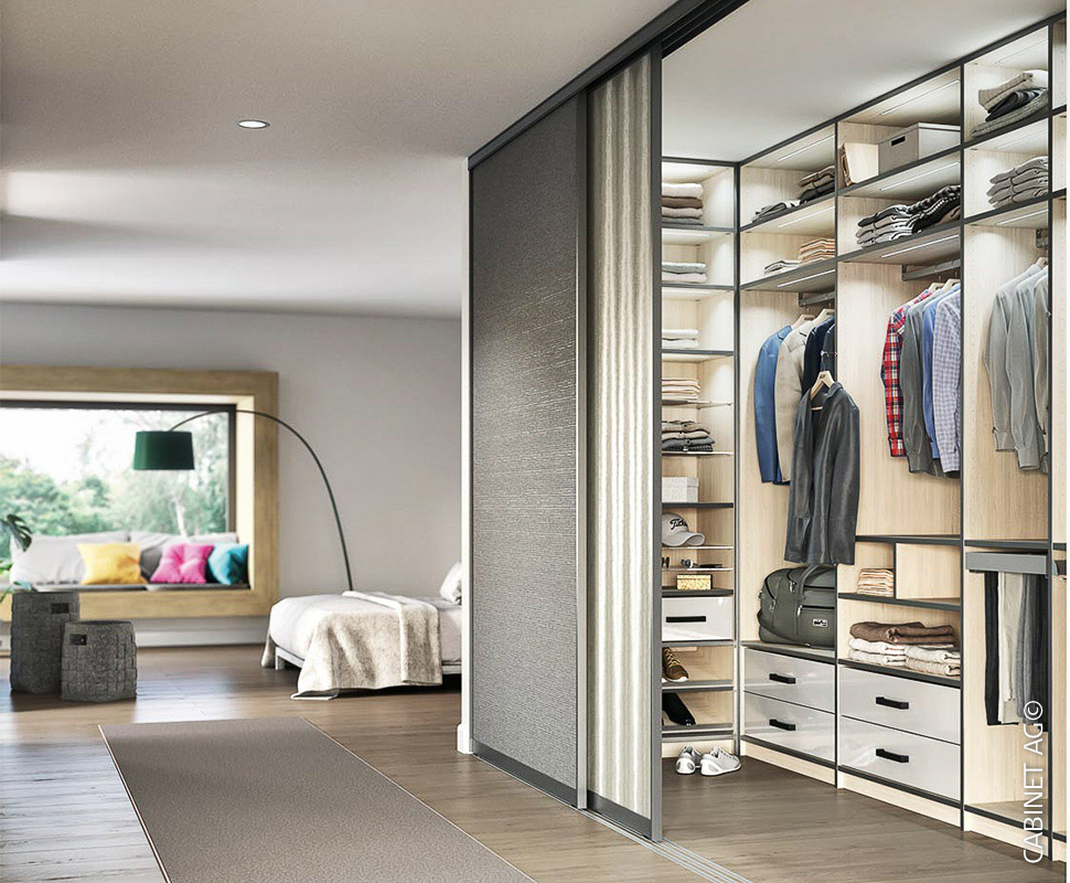begehbarer Kleiderschrank für Männer